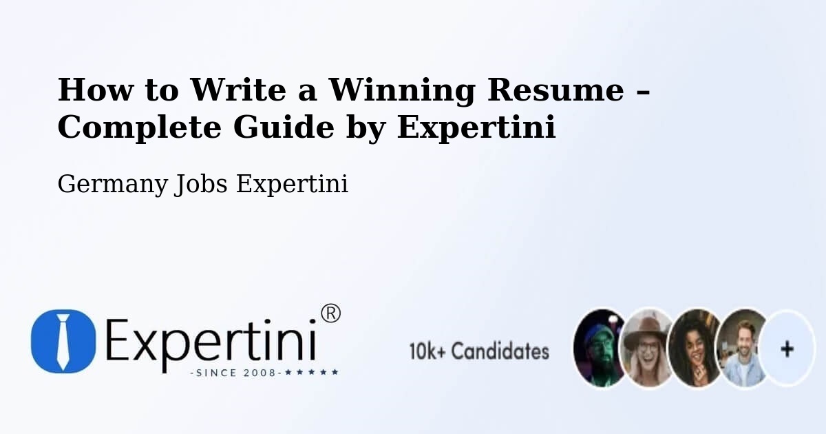 Resume Writing Guide for Job Seekers – Waldaschaff - Waldaschaff, Germany Jobs Expertini